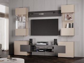 Гостиная Фэнтези (кашемир/графит) в Вьюнах - vyuny.mebel-nsk.ru | фото