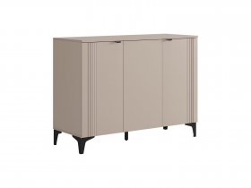 Комод 3 Рич (кашемир/фрапучино матовый/черный) в Вьюнах - vyuny.mebel-nsk.ru | фото