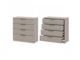 Комод 4 ящика (МДФ) Эккервуд (меланж) в Вьюнах - vyuny.mebel-nsk.ru | фото