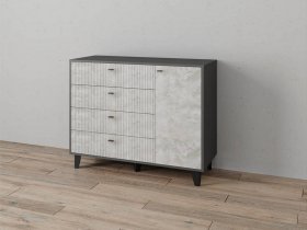Комод «Катрин-13» (графит/мальта) в Вьюнах - vyuny.mebel-nsk.ru | фото