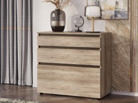 Комод КМ-01 Энигма (венге/дуб каньон) в Вьюнах - vyuny.mebel-nsk.ru | фото
