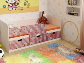 Кровать детская с ящиками 1,86 Минима Hello Kitty в Вьюнах - vyuny.mebel-nsk.ru | фото