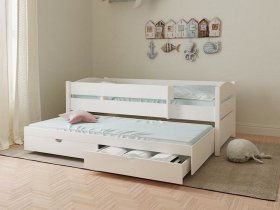 Кровать двухуровневая с ящиками «Лапландия» в Вьюнах - vyuny.mebel-nsk.ru | фото