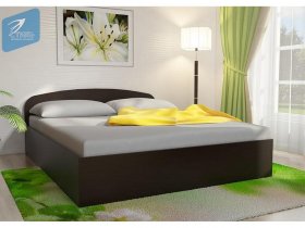 Кровать двуспальная 1,6м с подъем. мех. (венге) в Вьюнах - vyuny.mebel-nsk.ru | фото