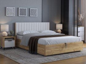 Кровать двуспальная 1,6м Юлия в Вьюнах - vyuny.mebel-nsk.ru | фото