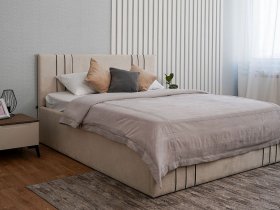 Кровать двуспальная 1,8м с подъем. мех. Леванте в Вьюнах - vyuny.mebel-nsk.ru | фото