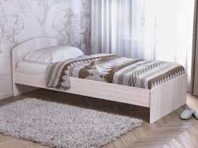 Кровать односпальная 80 с низкой спинкой (ясень шимо светлый) в Вьюнах - vyuny.mebel-nsk.ru | фото