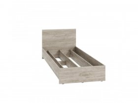 Кровать односпальная КР-080 Ронда (дуб крафт серый) в Вьюнах - vyuny.mebel-nsk.ru | фото