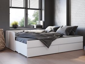 Кровать-трансформер Симпл КР-51 (белый) в Вьюнах - vyuny.mebel-nsk.ru | фото
