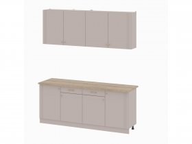 Кухонный гарнитур 2,0м Одетта (меланж/дуб сонома) в Вьюнах - vyuny.mebel-nsk.ru | фото