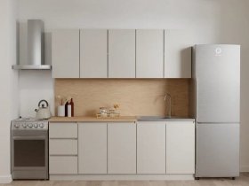 Кухонный гарнитур Мори 2,0 м (сатин) в Вьюнах - vyuny.mebel-nsk.ru | фото