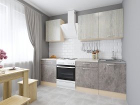 Модульная кухня Йота (пикард/цемент) в Вьюнах - vyuny.mebel-nsk.ru | фото