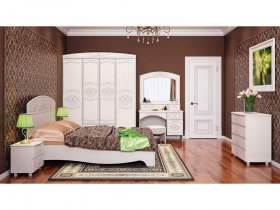 Модульная спальня Каролина в Вьюнах - vyuny.mebel-nsk.ru | фото