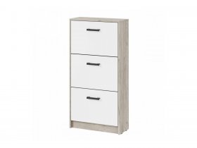 Обувница ОБ-2 Вега (дуб крафт серый/белый) в Вьюнах - vyuny.mebel-nsk.ru | фото