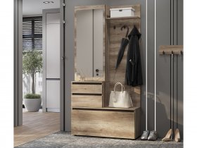 Прихожая ПР-04 Энигма (венге/дуб каньон) в Вьюнах - vyuny.mebel-nsk.ru | фото