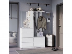 Прихожая Симпл ПР-04 (белый) в Вьюнах - vyuny.mebel-nsk.ru | фото
