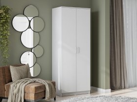 Шкаф двухстворчатый ШК-2 (белый текстурный) в Вьюнах - vyuny.mebel-nsk.ru | фото