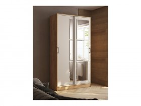 Шкаф-купе 1,2м «Стиль-2» (дуб крафт золотой/кашемир) в Вьюнах - vyuny.mebel-nsk.ru | фото