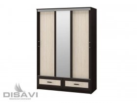 Шкаф-купе 3-х створчатый 1.5м Модерн в Вьюнах - vyuny.mebel-nsk.ru | фото