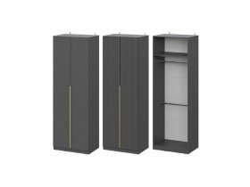 Шкаф ШК-75 Эккервуд (графит) в Вьюнах - vyuny.mebel-nsk.ru | фото
