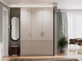 Шкаф трехстворчатый Эккервуд (Нью) (меланж) в Вьюнах - vyuny.mebel-nsk.ru | фото
