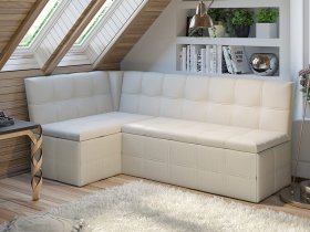 Скамья угловая со спальным местом «Домино» (кашемир) в Вьюнах - vyuny.mebel-nsk.ru | фото