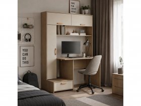 Стол письменный Лайт 03.243  (плэйн/сатин) в Вьюнах - vyuny.mebel-nsk.ru | фото
