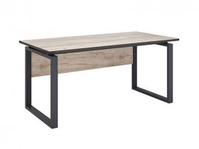 Стол руководителя Ст075.0 Гермес лофт (дуб крафт серый) в Вьюнах - vyuny.mebel-nsk.ru | фото