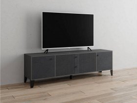 Тумба под ТВ Парус-10 (графит/гранит лофт) в Вьюнах - vyuny.mebel-nsk.ru | фото