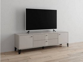 Тумба под ТВ Парус-10 (кашемир/сантьяго софт) в Вьюнах - vyuny.mebel-nsk.ru | фото