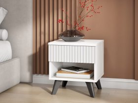 Тумба прикроватная Эккервуд (белый) в Вьюнах - vyuny.mebel-nsk.ru | фото